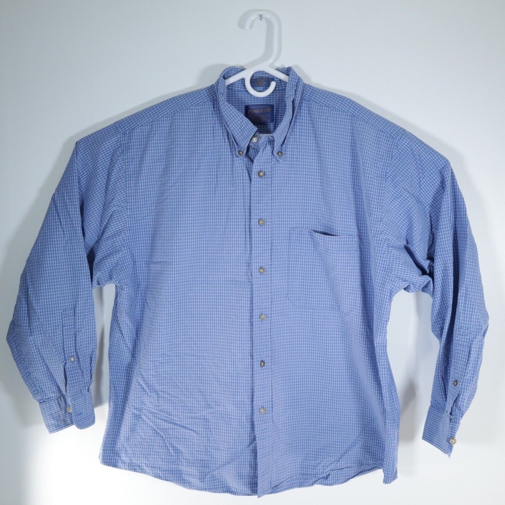 Pendleton Button Down XL Extra Large Plaid Casual Long Sleeve Broadway Cloth